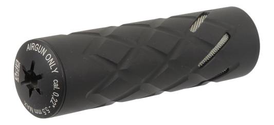 0dB Airgun Silencer 110c Compact Black with 1/2" UNF  .30