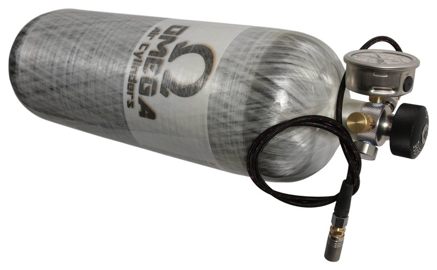 Omega 75 cu/ft 4500psi Tank w/ HP3 Valve - Atlas Airguns