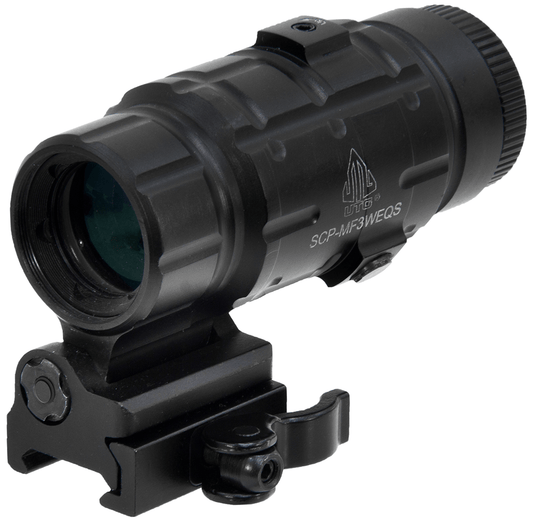 UTG® 3X Magnifier with Flip-to-side QD Mount, W/E Adjustable