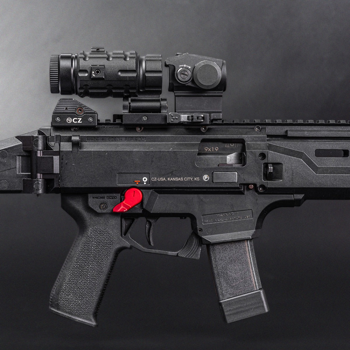 UTG® 3X Magnifier with Flip-to-side QD Mount, W/E Adjustable