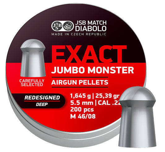 .22 cal 25.39g Exact Jumbo Monster Redesigned DEEP skirt